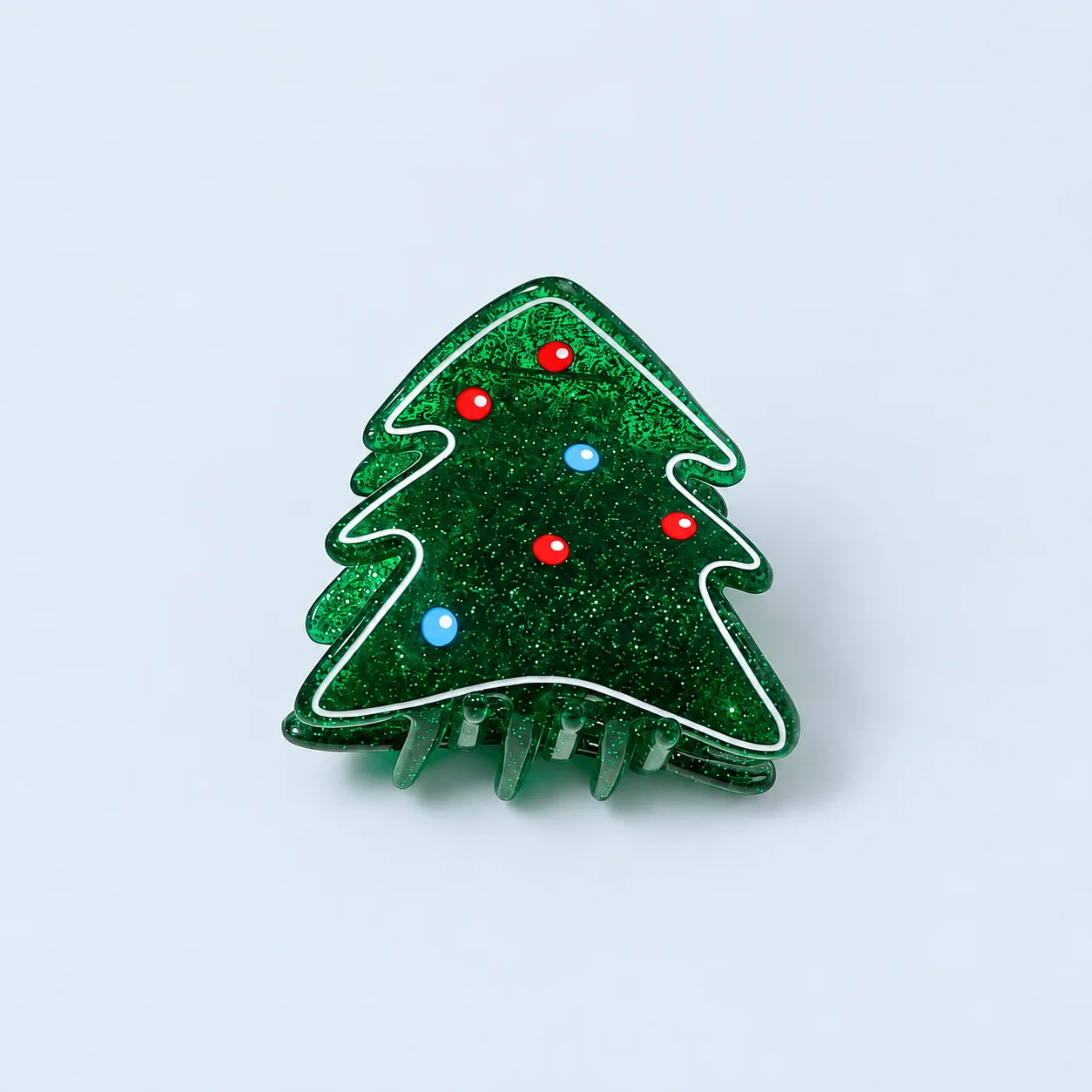 Sparkly tree claw clip
