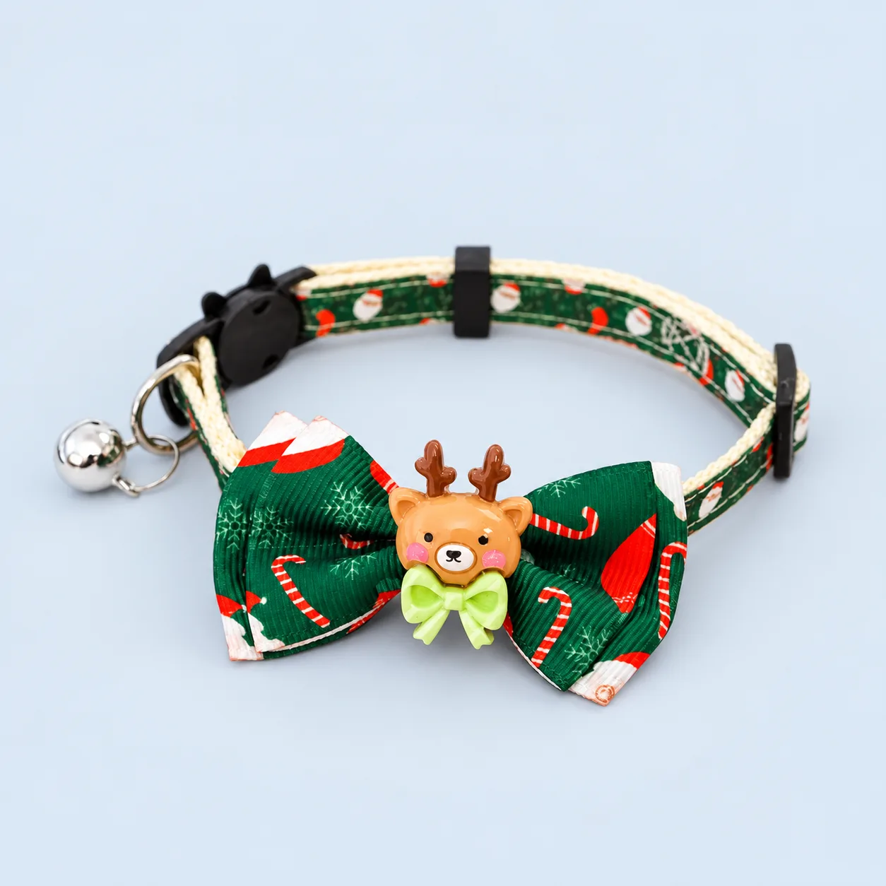Reindeer bow pet collar