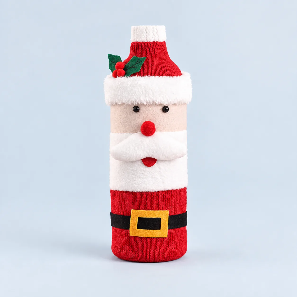 Santa bottle cover