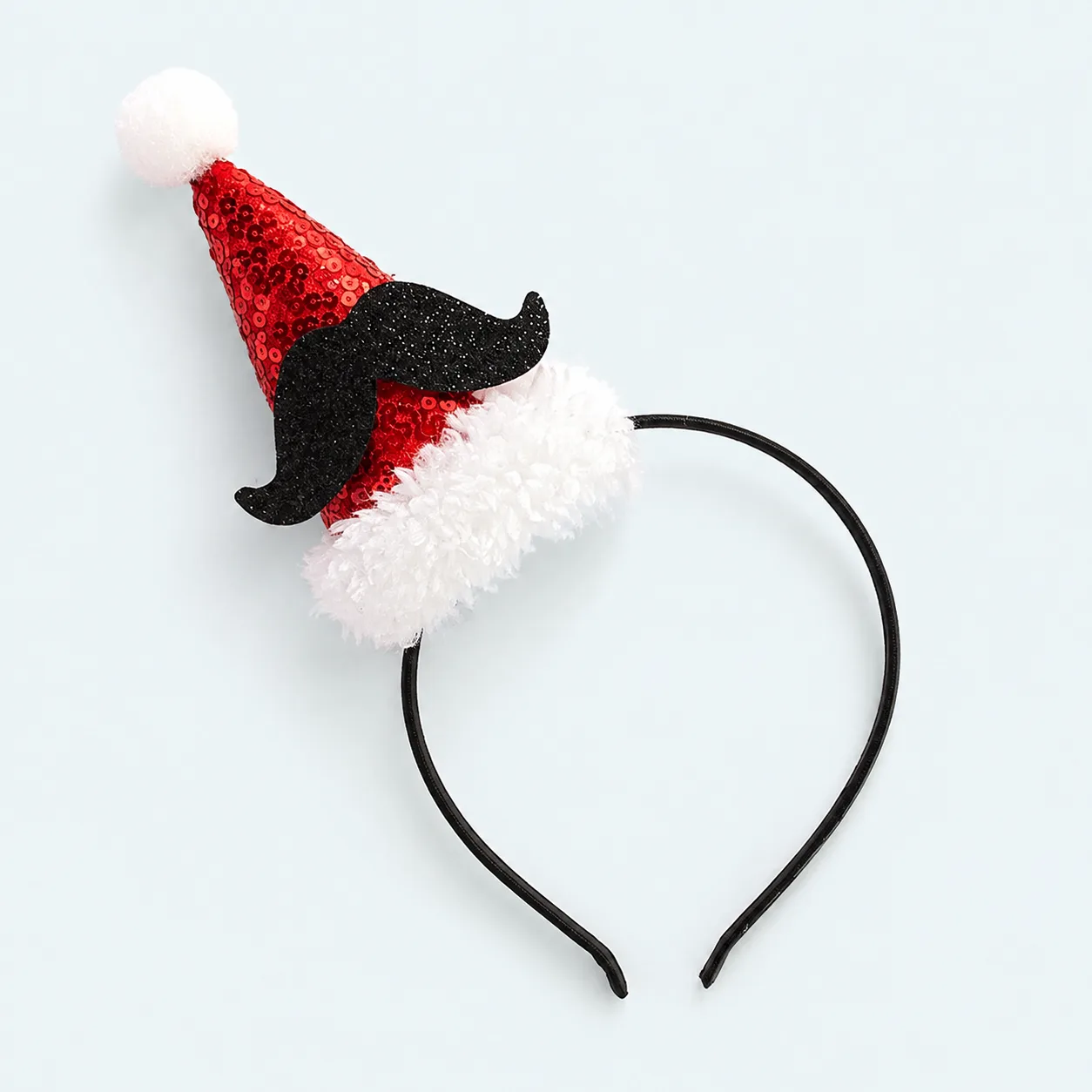 Santa hat & beard headband