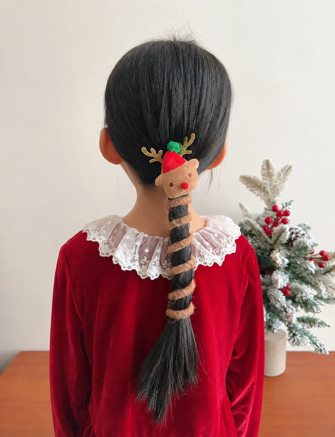 Styling example. One selected hair wrap is included; any additional pieces are not included.