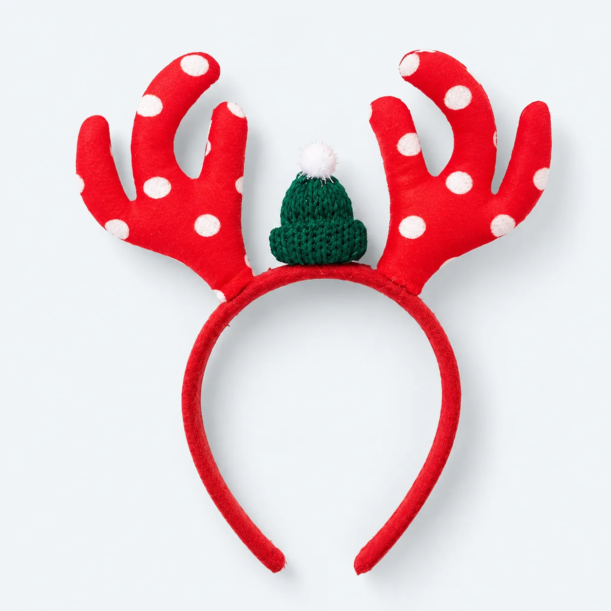 Polka-dot antler headband