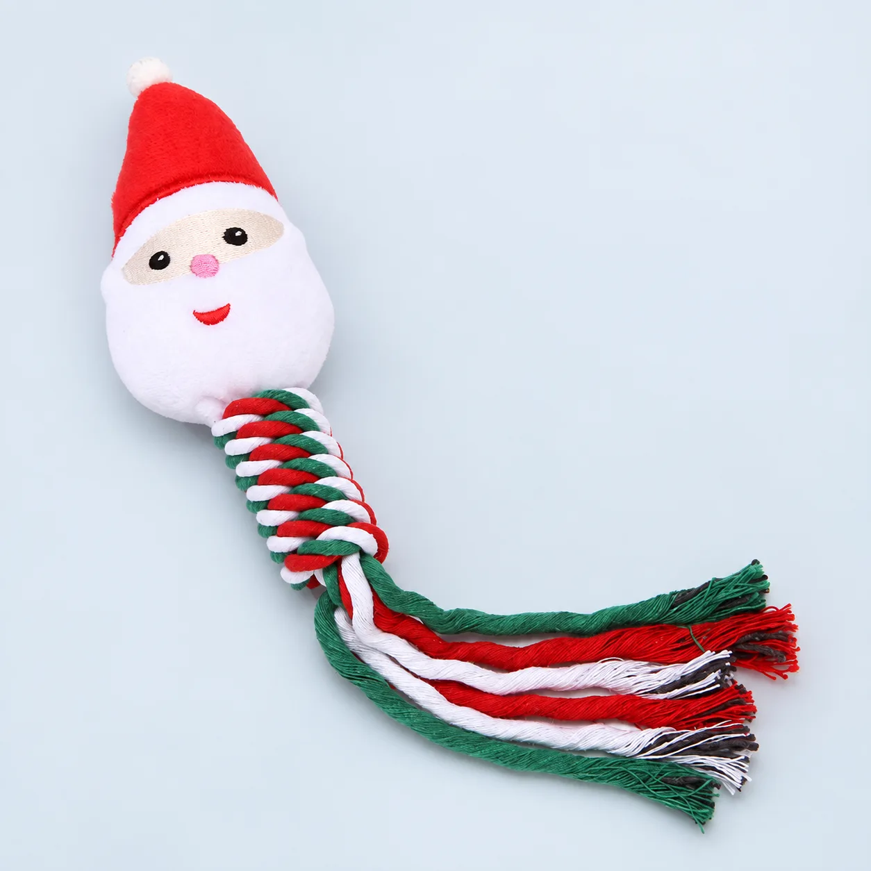 Santa hat dog toy
