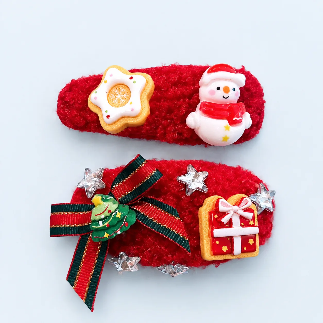 Snowman & biscuit clips