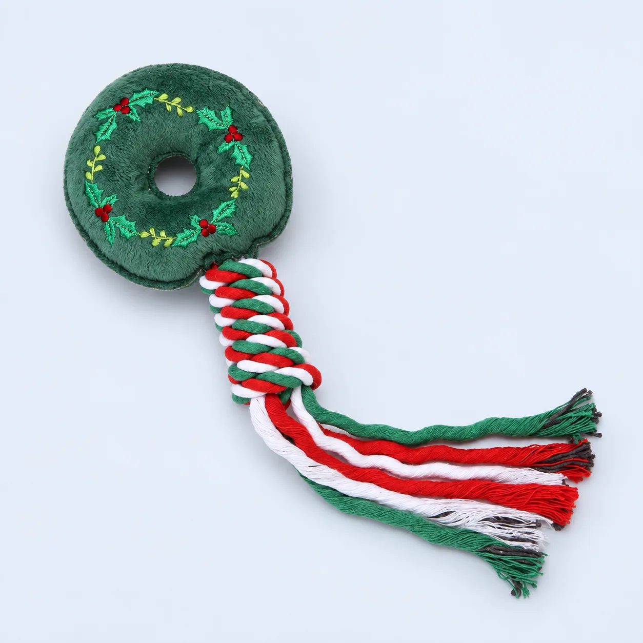 Green ring dog toy
