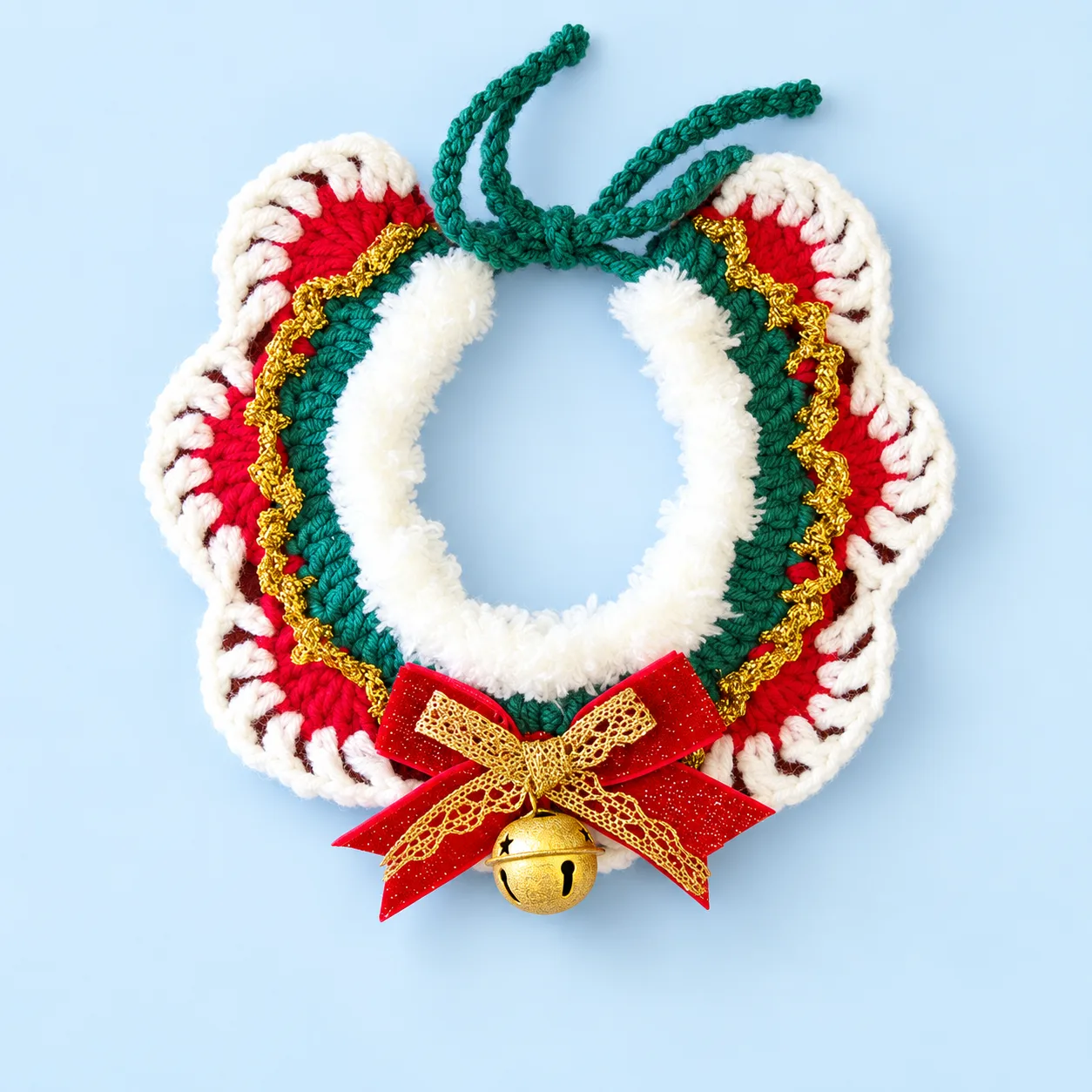 Jingle red pet bib