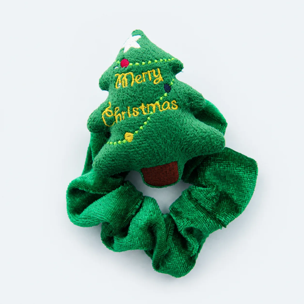 Christmas tree scrunchie