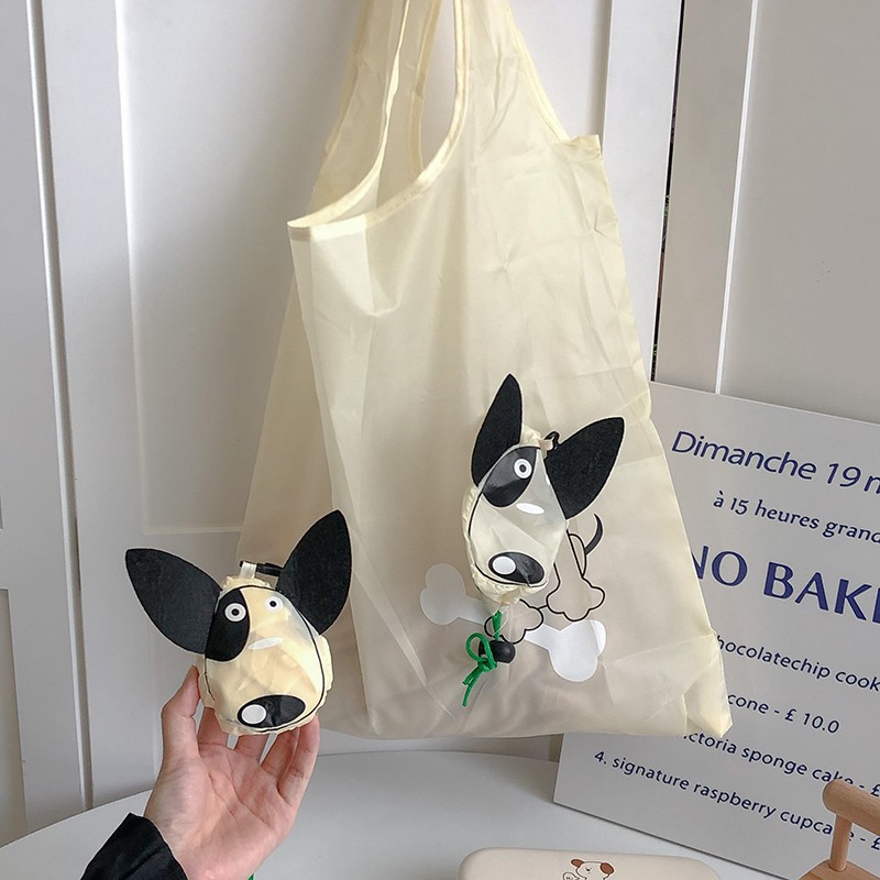 Clever dog folding shopping bag