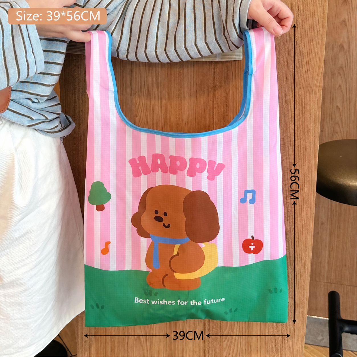 Outdoor dog folding shopping bag