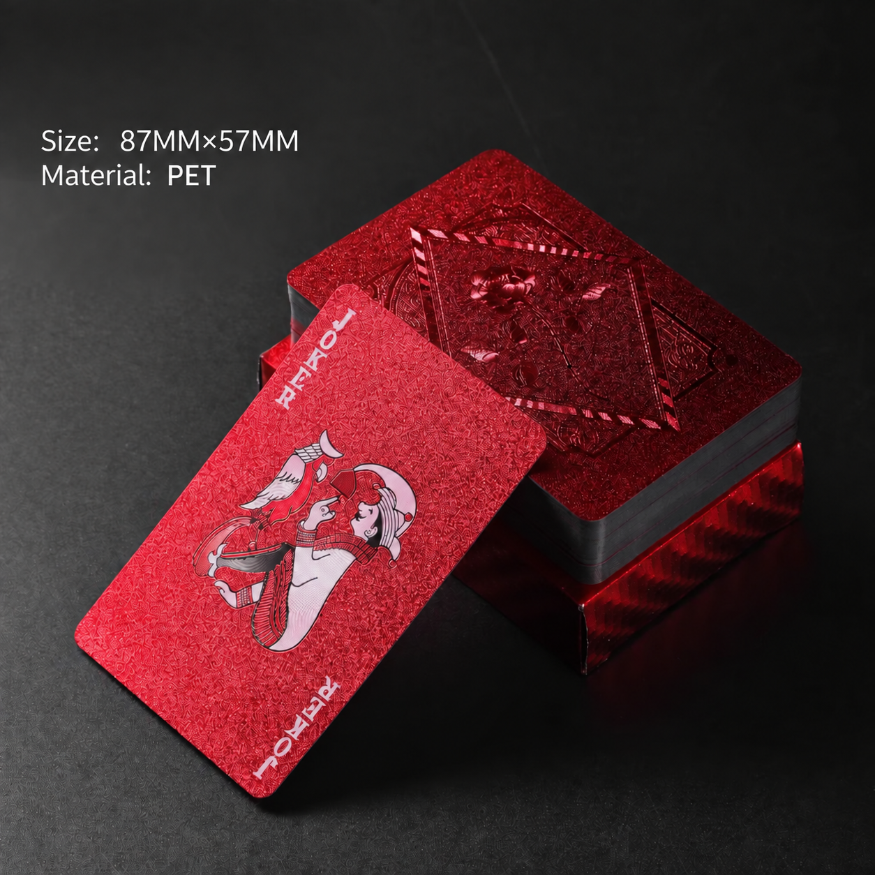 Red rose playing cards
